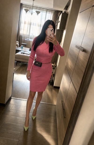 Knit dress PINK